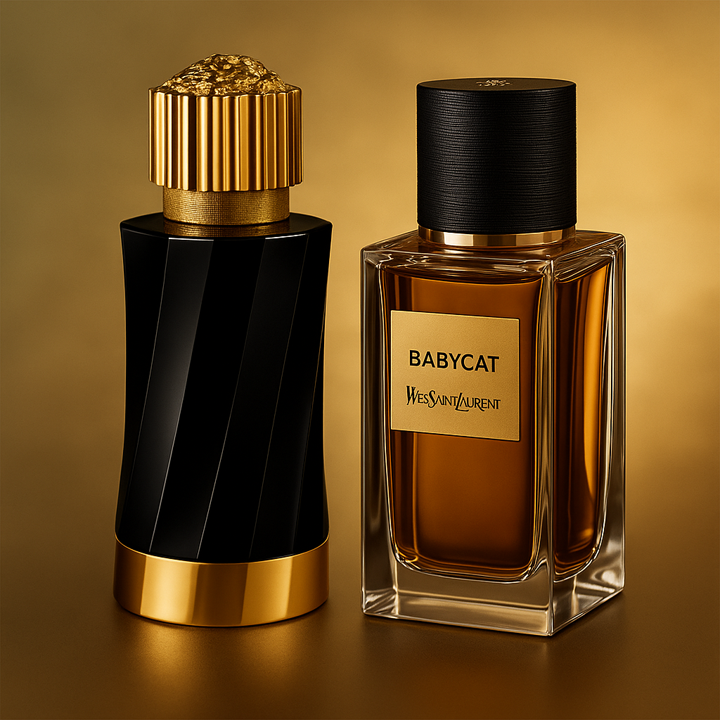 Exclusive designer private line colognes shown in a premium background