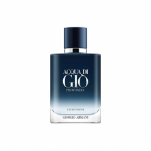 Acqua Di Gio Profondo Parfum Sample full bottle image on white background – Sample this fragrance at Scent Suave