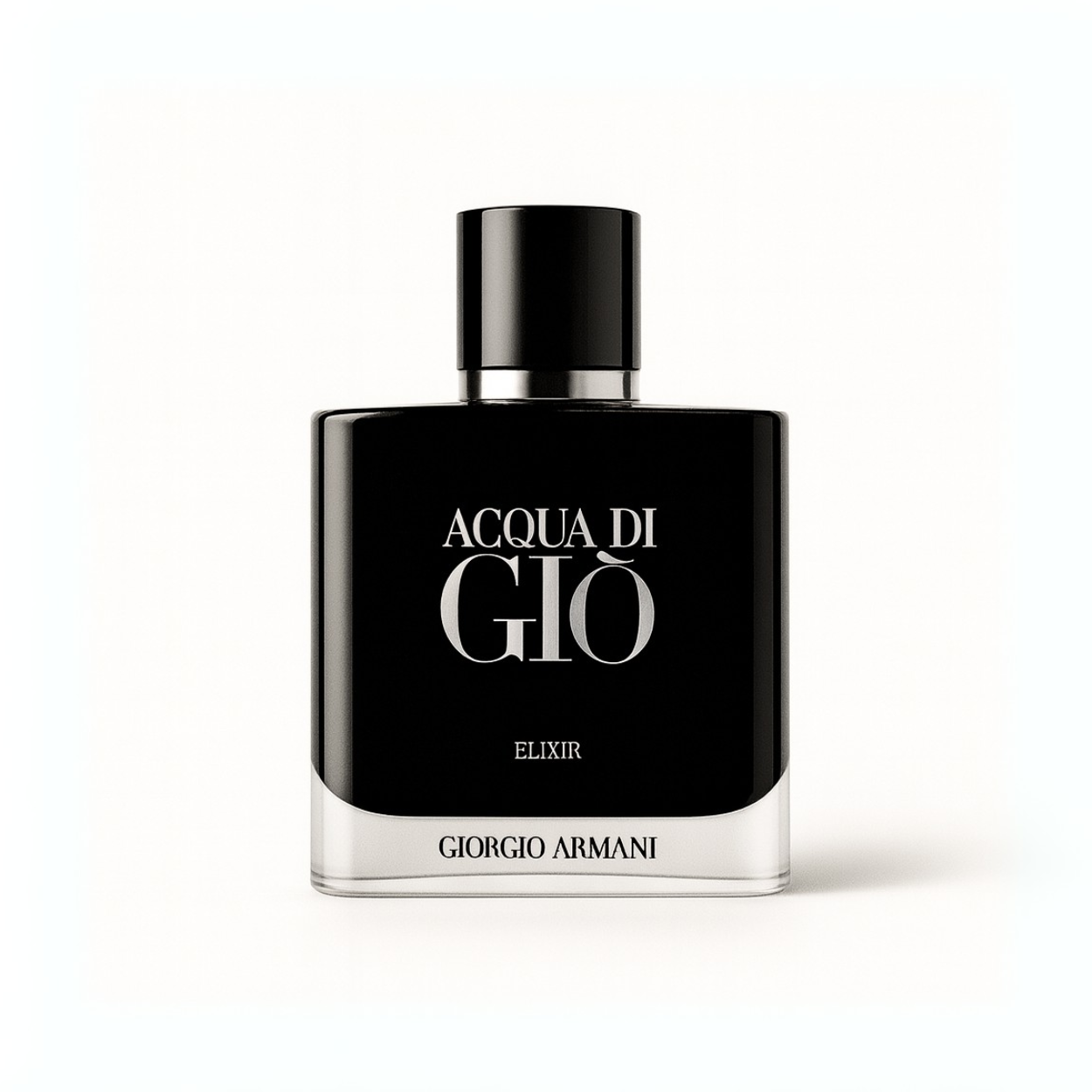 Acqua Di Gio Elixir Sample full bottle image on white background – Sample this fragrance at Scent Suave