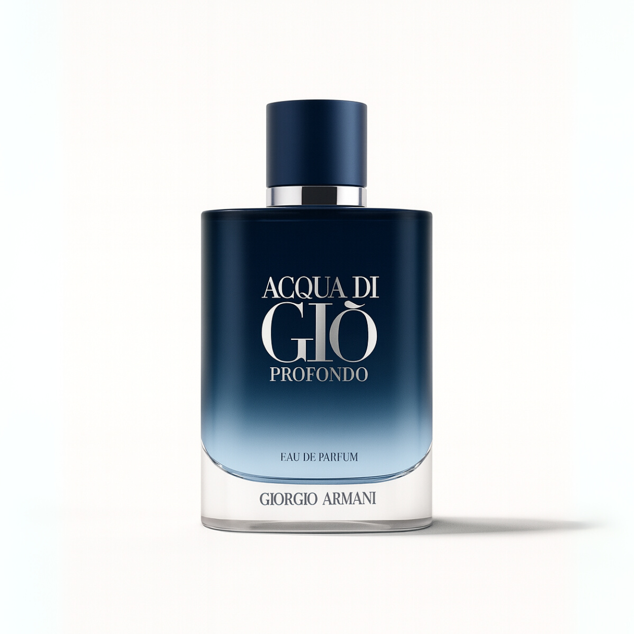Acqua Di Gio Profondo Parfum Sample full bottle image on white background – Sample this fragrance at Scent Suave