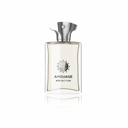 Amouage Reflection Man EDP Sample full bottle image on white background – Sample this fragrance at Scent Suave