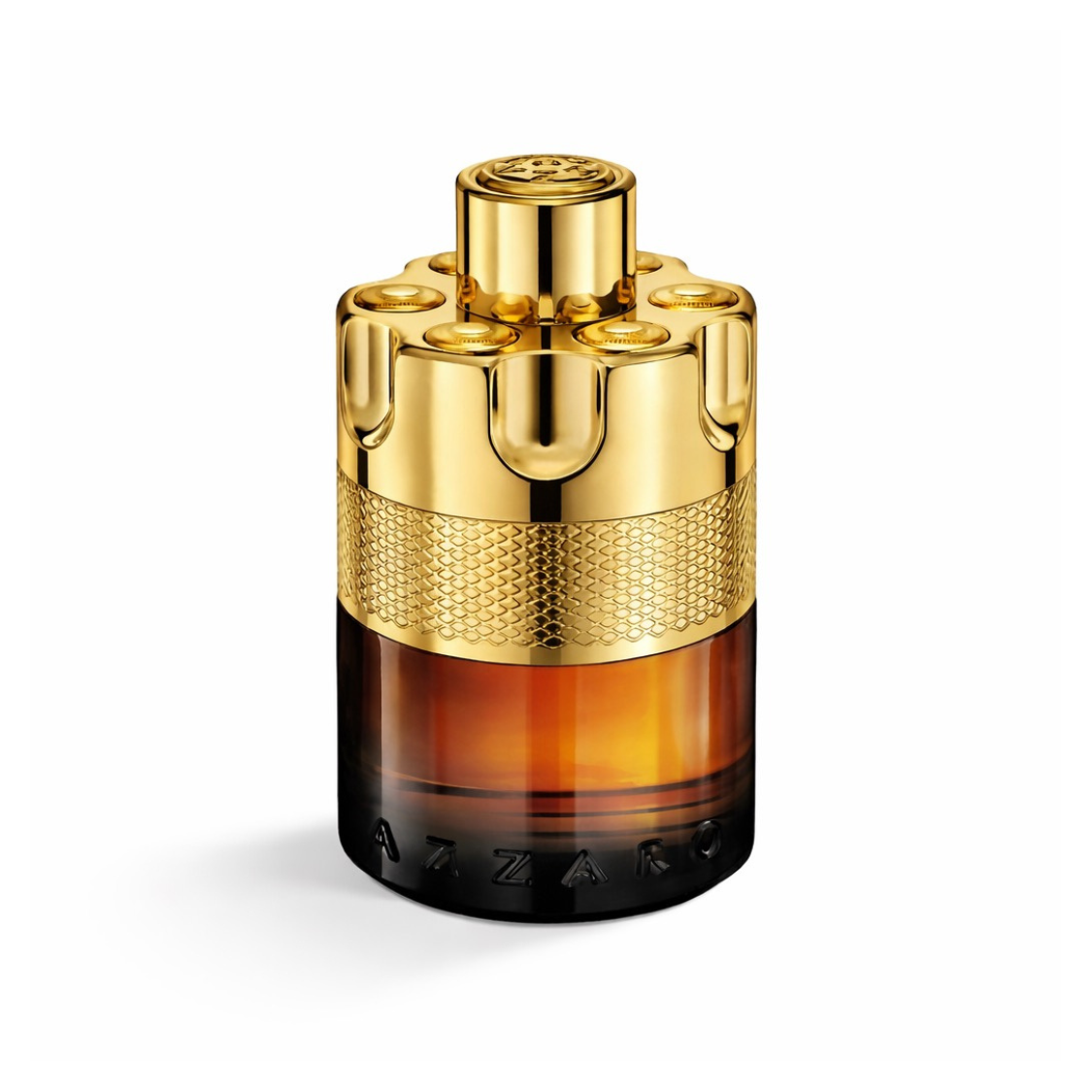 Azzaro Forever Wanted Absolu bottle front view on white background luxury men fragrance