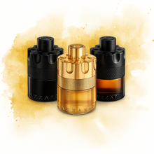 Azzaro Wanted Trio Pack Sample full bottle image on white background – Sample this fragrance at Scent Suave