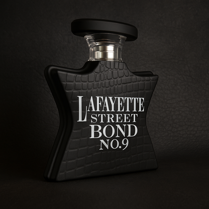 Bond No. 9 Lafayette Street Sample fragrance bottle display – Try a decant from Scent Suave