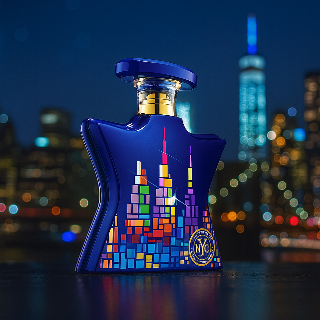 Bond No. 9 New York Nights Sample fragrance bottle display – Try a decant from Scent Suave