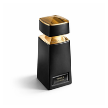 Bvlgari Le Gemme Tygar Extrait bottle front view on white background luxury men fragrance