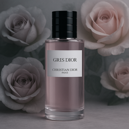 Christian Dior Gris Dior Sample fragrance bottle display – Try a decant from Scent Suave