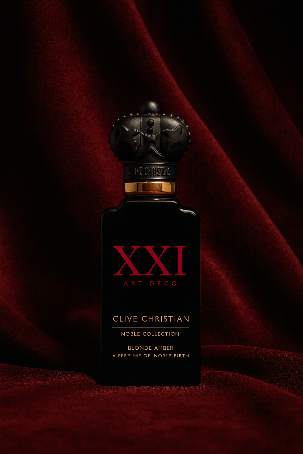 Clive Christian Blonde Amber Sample fragrance bottle display – Try a decant from Scent Suave