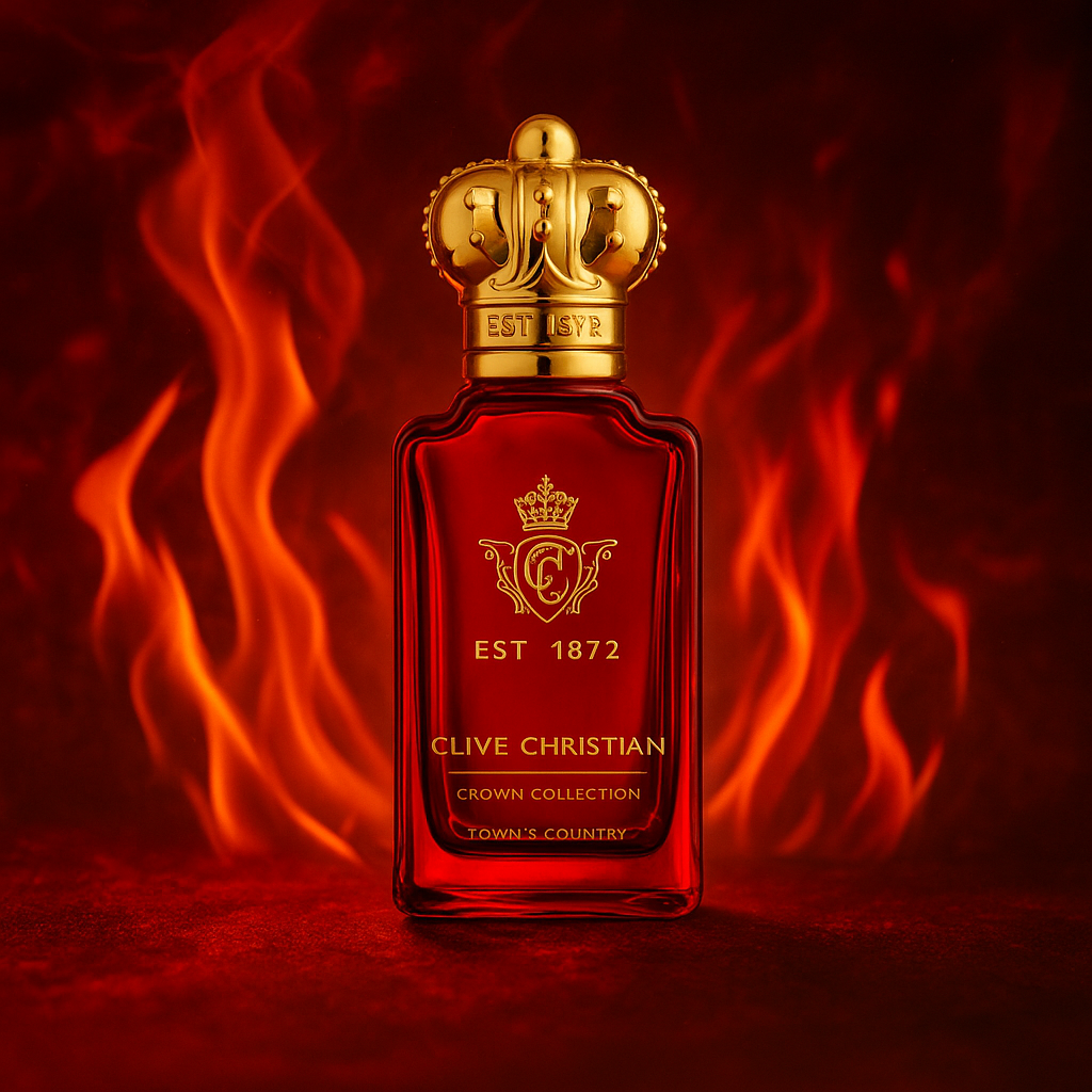 Clive Christian Town and Country Sample fragrance bottle display – Try a decant from Scent Suave