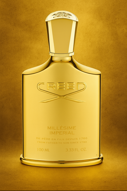 Creed Millesime Imperial Sample fragrance bottle display – Try a decant from Scent Suave