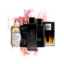 Sample set of top 5 date night colognes – Dior Homme, Armani Code, YSL Myslf, Jazz Club, and Le Male Le Parfum