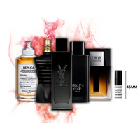 Sample set of top 5 date night colognes – Dior Homme, Armani Code, YSL Myslf, Jazz Club, and Le Male Le Parfum