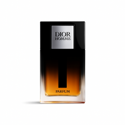 Dior Homme Parfum 2025 Sample full bottle image on white background – Sample this fragrance at Scent Suave