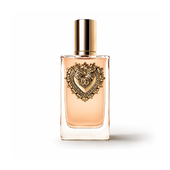 Dolce & Gabbana Devotion Eau de Parfum bottle on white background