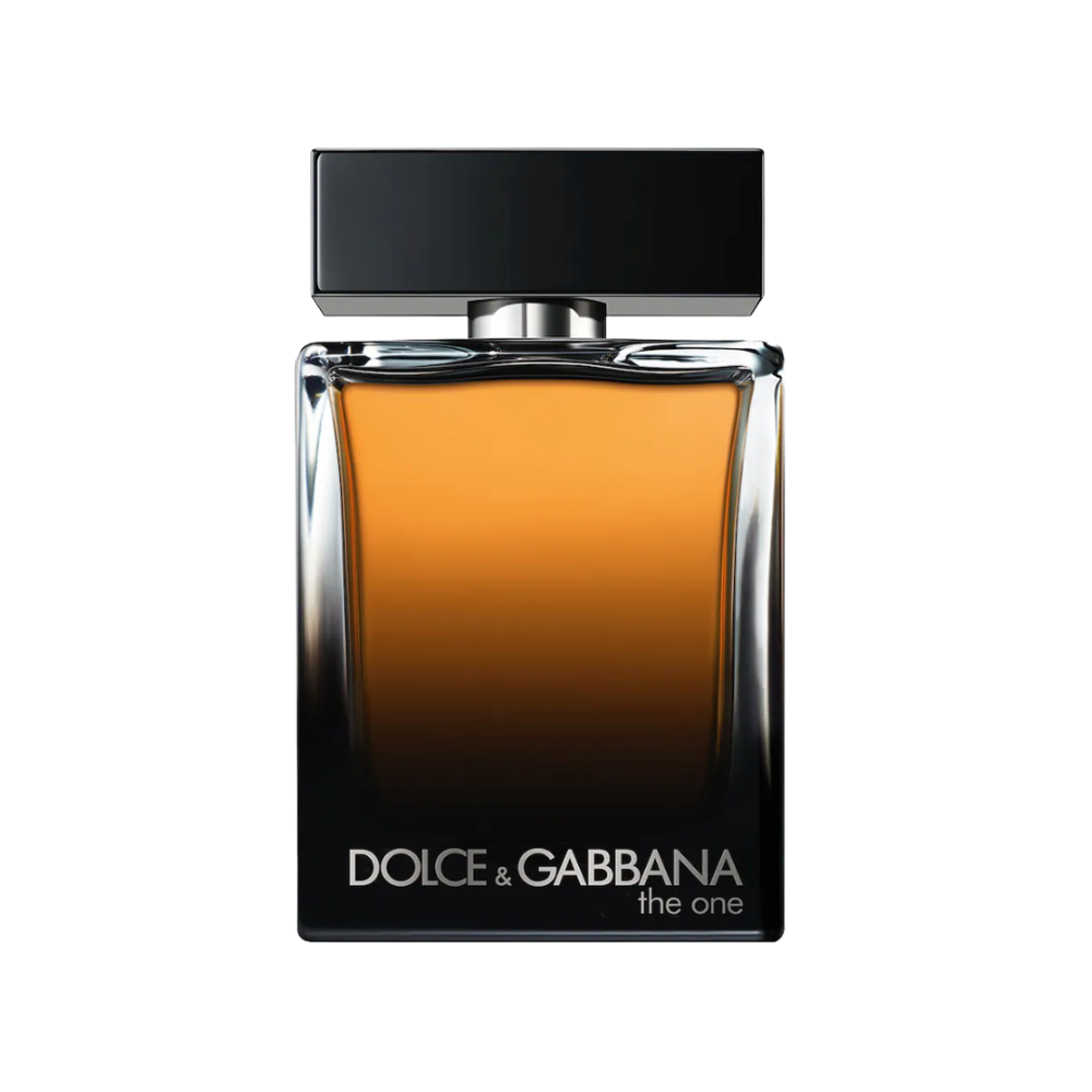 Dolce & Gabbana The One Eau de Parfum 100ml bottle front view with sleek amber gradient design
