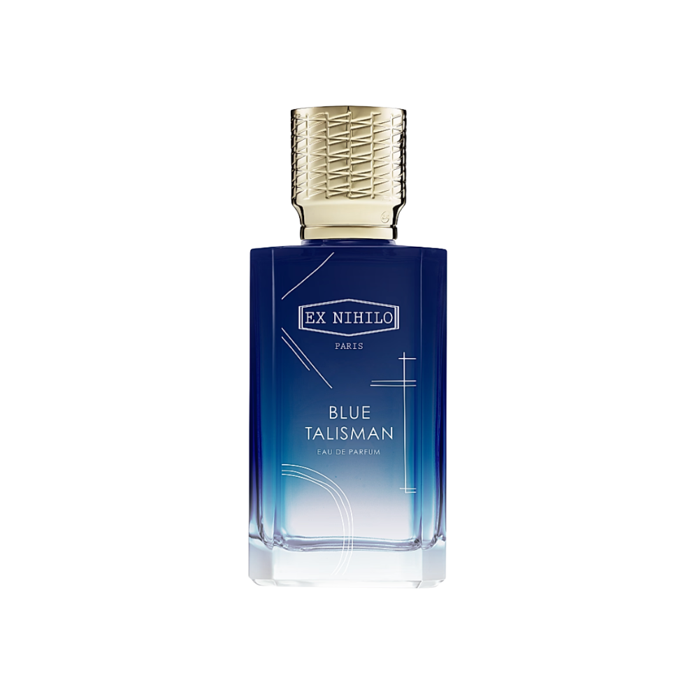 Ex Nihilo Blue Talisman Sample full bottle image on white background – Sample this fragrance at Scent Suave