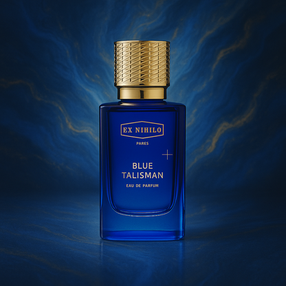 Ex Nihilo Blue Talisman Sample fragrance bottle display – Try a decant from Scent Suave