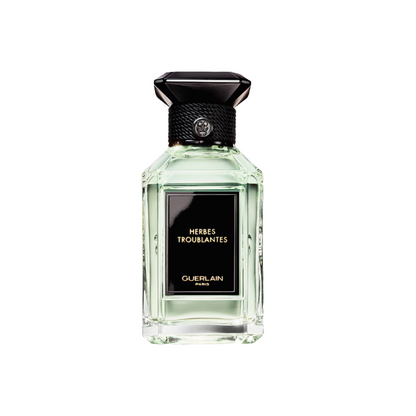 Guerlain Herbes Troublantes Sample full bottle image on white background – Sample this fragrance at Scent Suave
