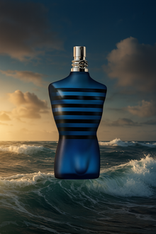 Jean Paul Gaultier Ultra Male Sample fragrance bottle display – Try a decant from Scent Suave