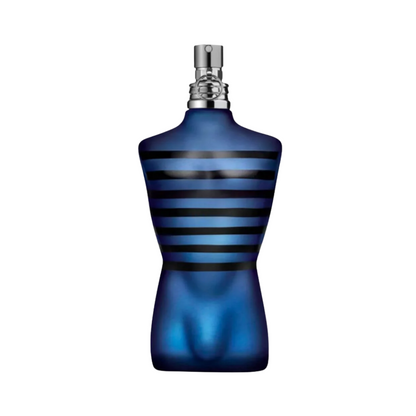 Jean Paul Gaultier Ultra Male Sample full bottle image on white background – Sample this fragrance at Scent Suave