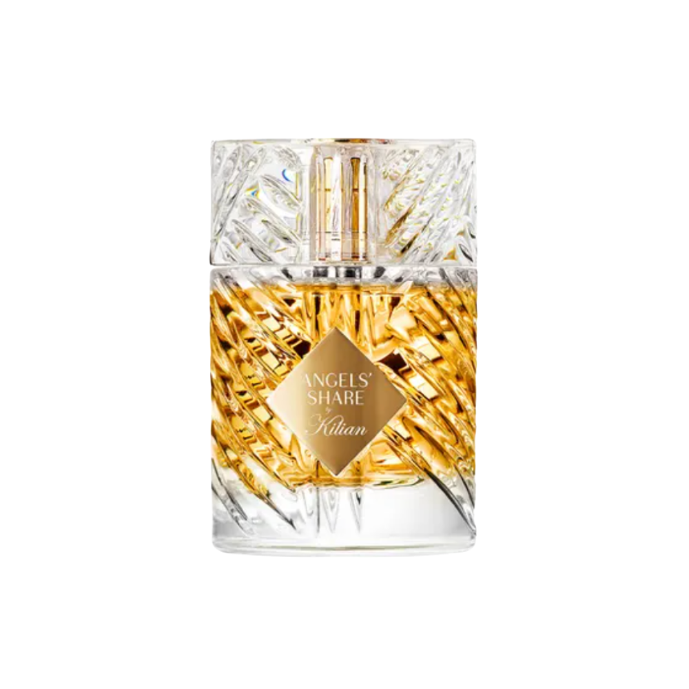 Kilian Angels Share Sample full bottle image on white background – Sample this fragrance at Scent Suave