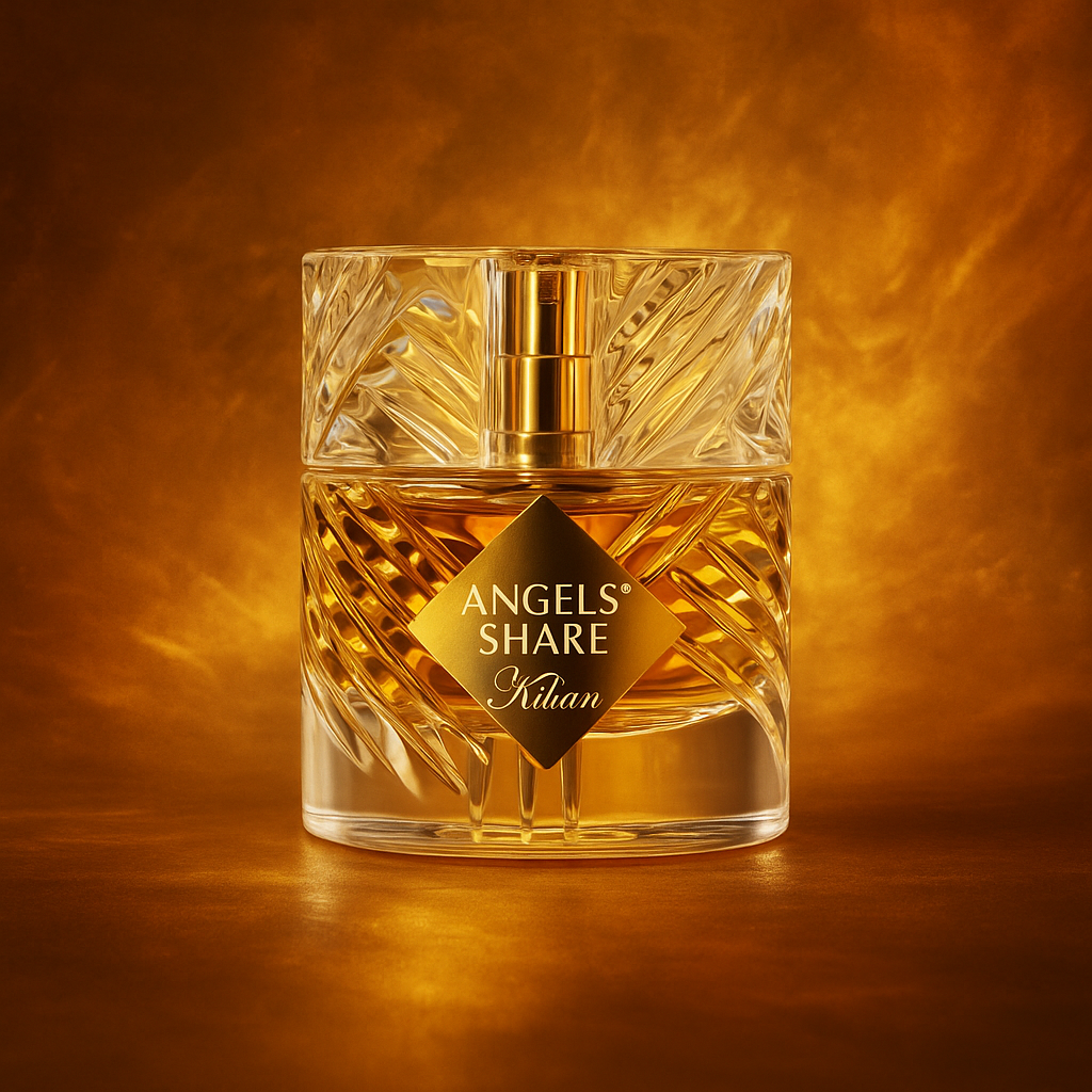 Kilian Angels Share Sample fragrance bottle display – Try a decant from Scent Suave