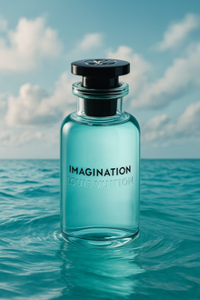 Louis Vuitton Imagination Sample fragrance bottle display – Try a decant from Scent Suave