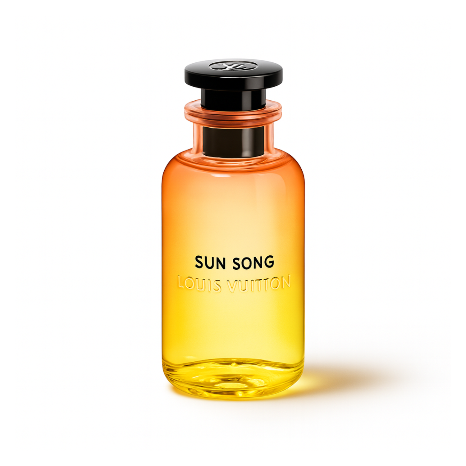 Louis Vuitton Sun Song cologne bottle for men on white background for product display