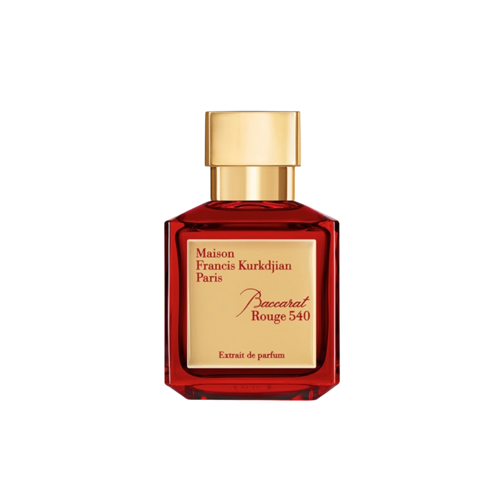 Maison Francis Kurkdjian Baccarat Rouge 540 Extrait Sample full bottle image on white background – Sample this fragrance at Scent Suave