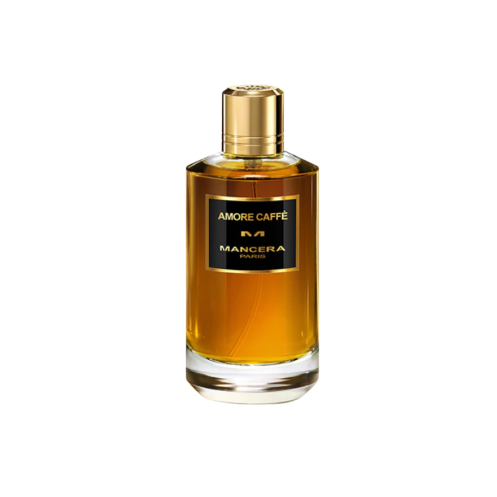 Mancera Amore Caffe Sample full bottle image on white background – Sample this fragrance at Scent Suave