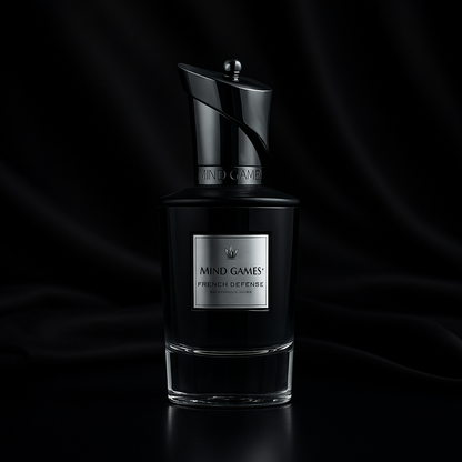 Mind Games French Defense Sample fragrance bottle display – Try a decant from Scent Suave