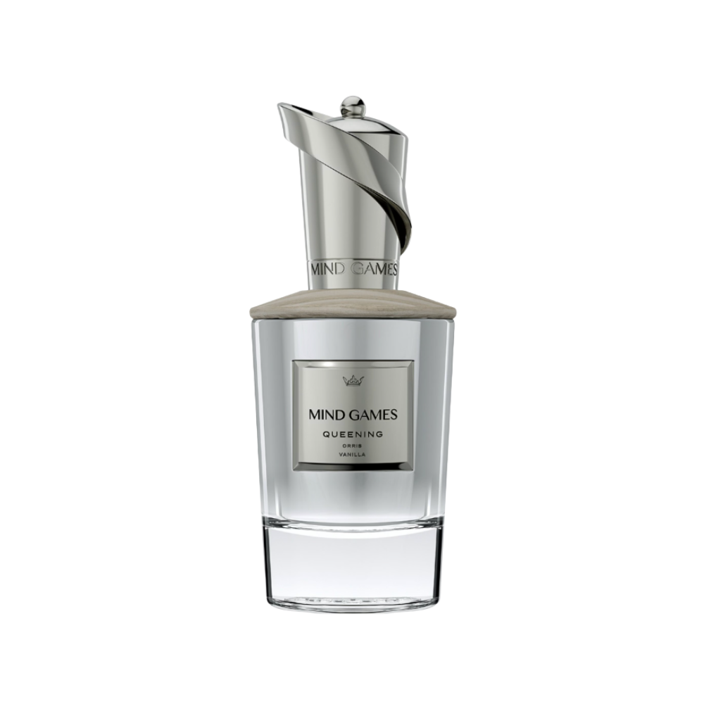 Mind Games Queening Sample full bottle image on white background – Sample this fragrance at Scent Suave
