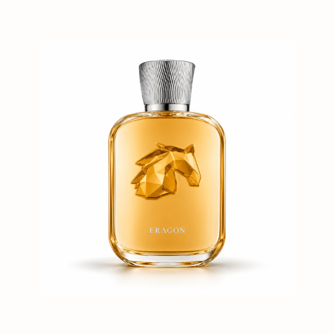 Buy Parfums de Marly Eragon samples and travel sizes. Luxury spicy amber fragrance available in 1ml, 3ml, 5ml, 10ml, and 30ml decants from Scent Suave