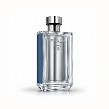 Buy Prada L’Homme L’Eau EDT samples and travel sizes. Fresh clean iris fragrance available in 1ml, 3ml, 5ml, 10ml, and 30ml decants from Scent Suave
