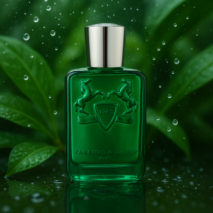 Parfums De Marly Greenly Sample fragrance bottle display – Try a decant from Scent Suave