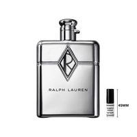 Ralph Lauren Ralph's Club New York fragrance bottle with chrome finish on white background