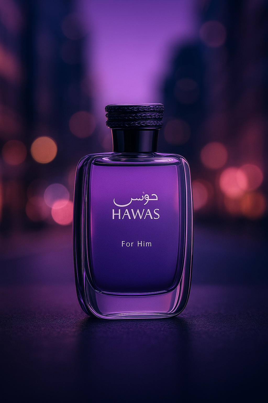 Rasasi Hawas Sample fragrance bottle display – Try a decant from Scent Suave