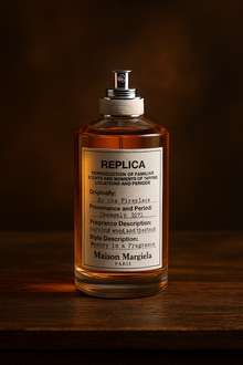 Replica By The Fireplace Sample fragrance bottle display – Try a decant from Scent Suave