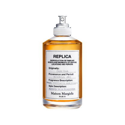 Replica Jazz Club Sample full bottle image on white background – Sample this fragrance at Scent Suave
