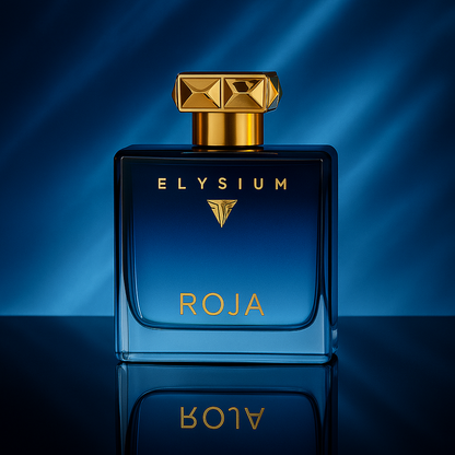 Roja Elysium Pour Homme Sample fragrance bottle display – Try a decant from Scent Suave
