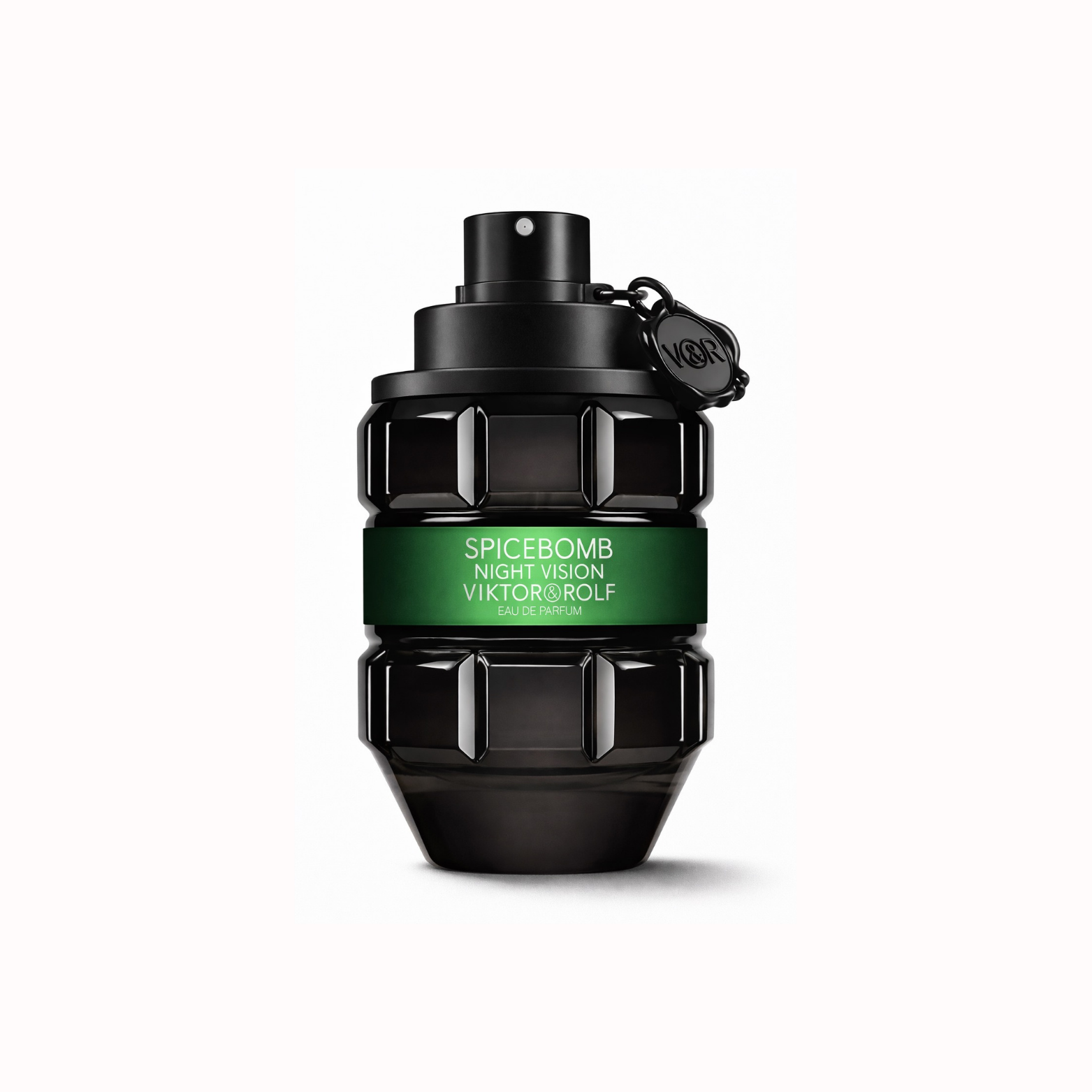 Spicebomb Night Vision Eau de Parfum bottle by Viktor & Rolf on white background