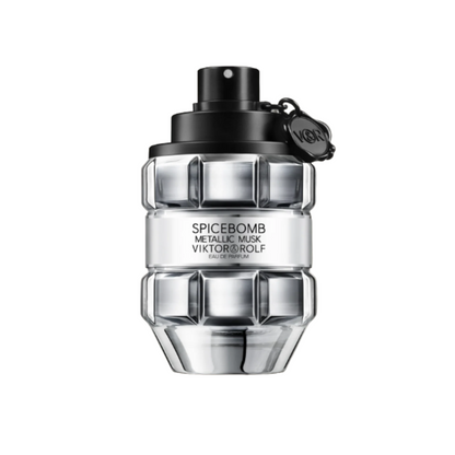 Spicebomb Metallic Musk by Viktor&Rolf Eau de Parfum bottle – clear product image on white background