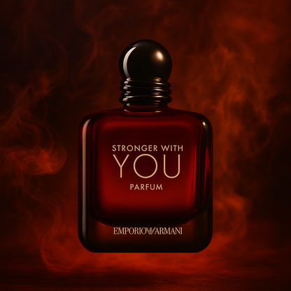 Stronger With You Parfum Sample fragrance bottle display – Try a decant from Scent Suave