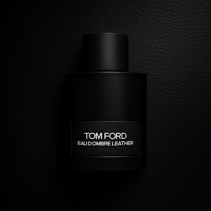 Tom Ford Eau d'Ombré Leather Sample fragrance bottle display – Try a decant from Scent Suave