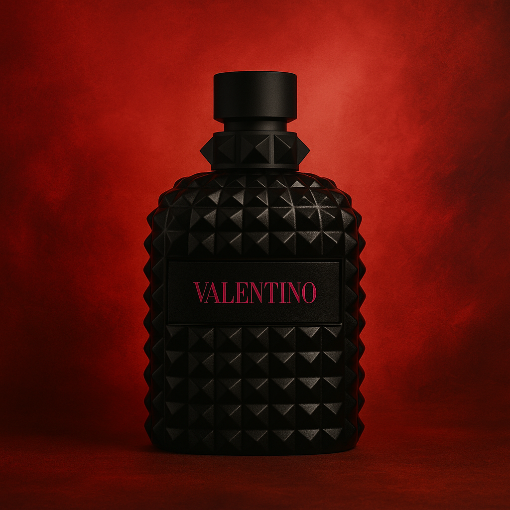 Valentino Uomo Born In Roma Extradose Sample fragrance bottle display – Try a decant from Scent Suave