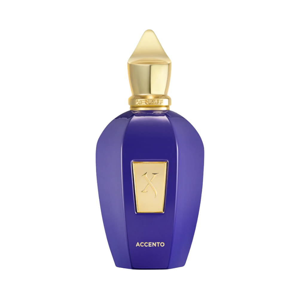 Xerjoff Accento Sample full bottle image on white background – Sample this fragrance at Scent Suave