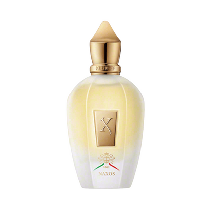 Xerjoff Naxos Sample full bottle image on white background – Sample this fragrance at Scent Suave