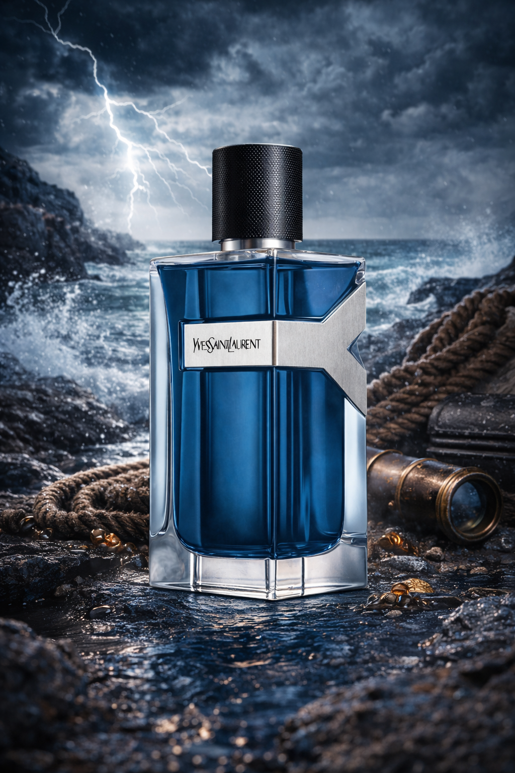 Yves Saint Laurent Y Iced Cologne fresh citrus woody fragrance men ocean storm scene mint bergamot scent
