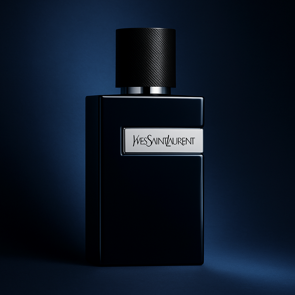 Yves Saint Laurent Y Le Parfum (2025) Sample full bottle image on white background – Sample this fragrance at Scent Suave