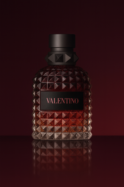 Valentino Uomo Born In Roma Coral Fantasy Sample fragrance bottle display – Try a decant from Scent Suave